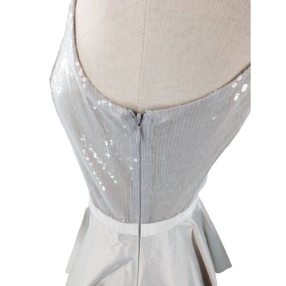 Armani Exchange Women Dove Gray Cocktail Mini Dress Size 4 - Picture 11 of 16